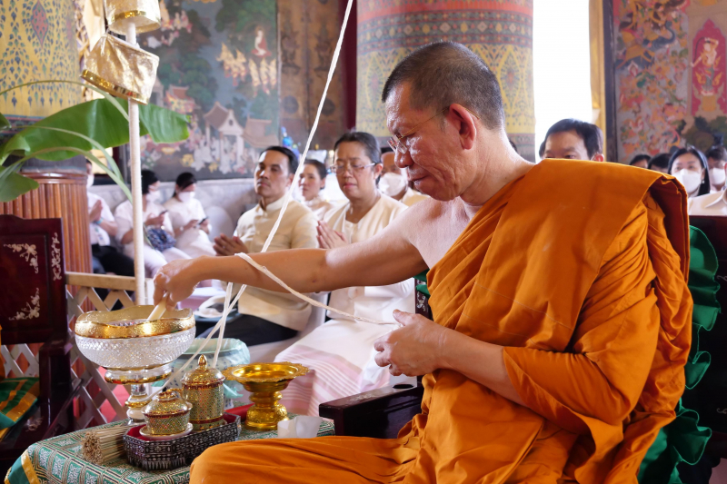 พิธีอธิษฐานจิตมวลสาร แผ่นจาร และแผ่นดวงชะตา 