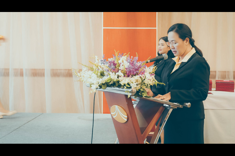 พิธีมอบประกาศนียบัตรโครงการฝึกอบรมหลักสูตร 