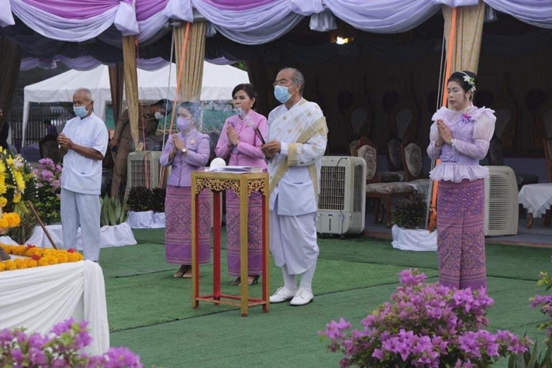 พิธีวางศิลาฤกษ์อาคารสำนักตรวจเงินแผ่นดินจังหวัดอุทัยธานี พร้อมอาคารชุดพักอาศัย