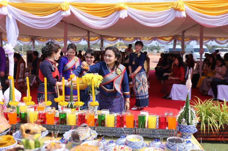 พิธีวางศิลาฤกษ์อาคารที่ทำการพร้อมอาคารชุดพักอาศัย สำนักตรวจเงินแผ่นดินจังหวัดนครพนม