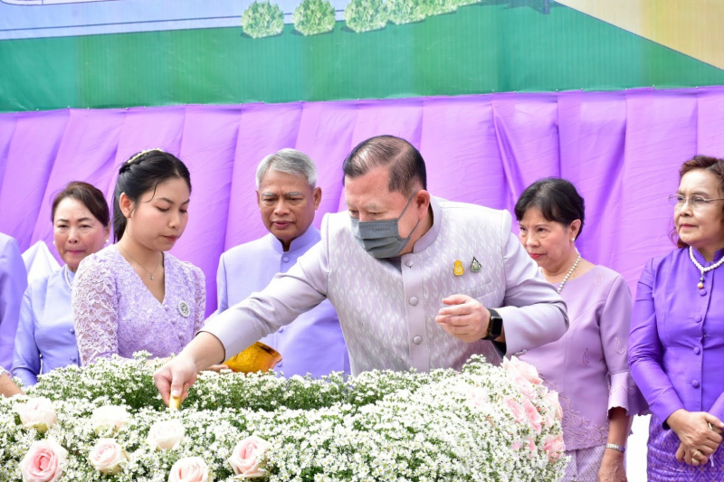 พิธีวางศิลาฤกษ์อาคารสำนักงานสำนักตรวจเงินแผ่นดินจังหวัดตาก