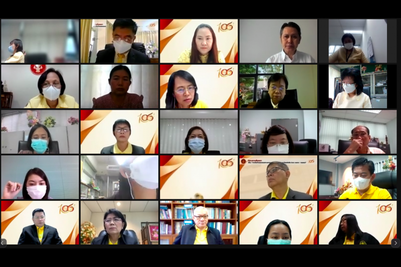 การประชุมคณะข้าราชการระดับผู้บริหาร ครั้งที่ 3/2564  ผ่านระบบออนไลน์ ณ ห้องดำริอิศรานุวรรต สำนักงานการตรวจเงินแผ่นดิน