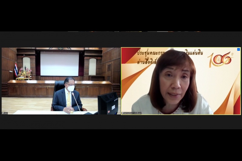 การประชุมผู้ตรวจเงินแผ่นดิน ครั้งที่ 1/2565 ผ่านระบบออนไลน์ ณ ห้องดำริอิศรานุวรรต สำนักงานการตรวจเงินแผ่นดิน