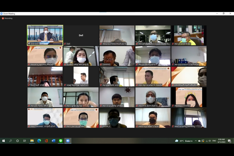 พิธีเปิดโครงการฝึกอบรมตามภารกิจยุทธศาสตร์การตรวจเงินแผ่นดิน หลักสูตร “คู่มือการตรวจสอบการจัดซื้อจัดจ้างและการบริหารพัสดุ” ผ่านระ