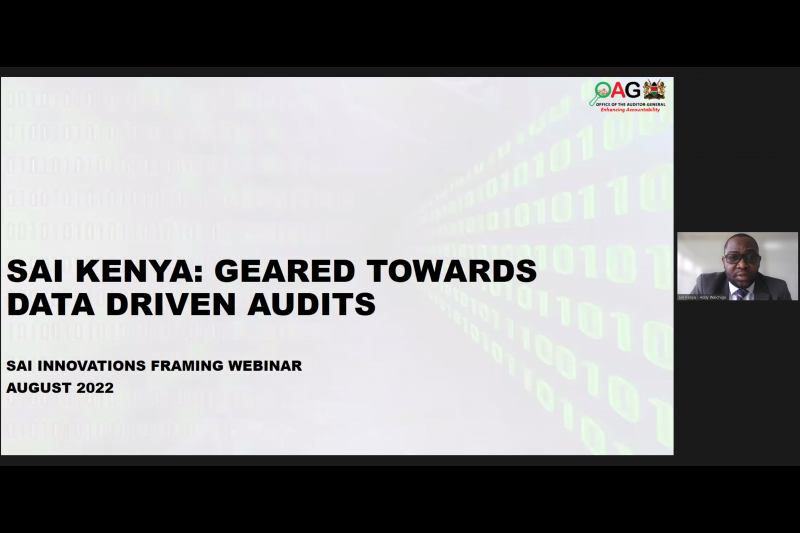 การสัมมนา SAI Innovation Framing Webinar ผ่านระบบออนไลน์ ณ สำนักงานการตรวจเงินแผ่นดิน