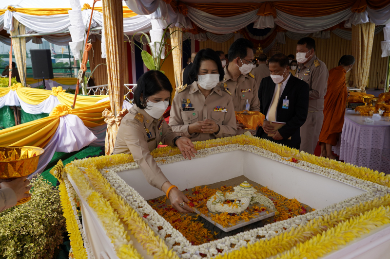 พิธีวางศิลาฤกษ์อาคารที่ทำการสำนักงานการตรวจเงินแผ่นดิน