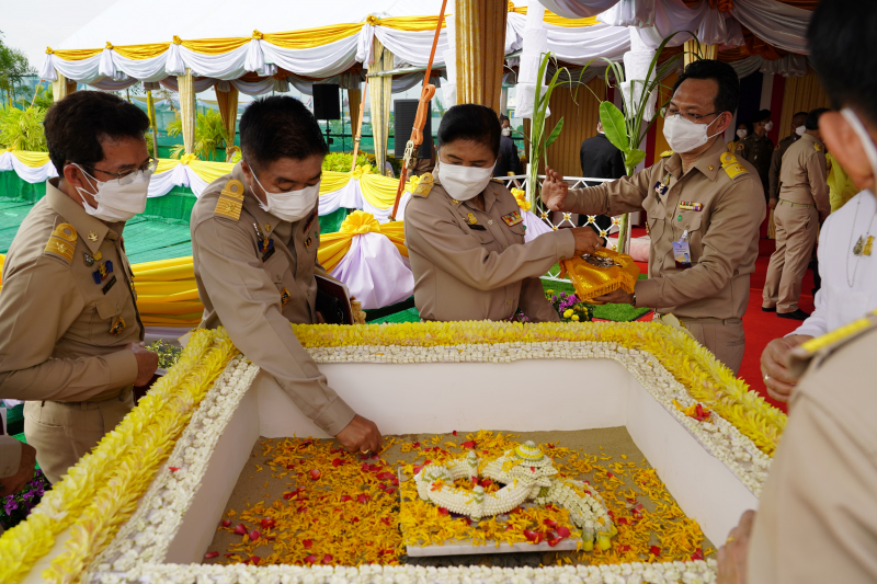 พิธีวางศิลาฤกษ์อาคารที่ทำการสำนักงานการตรวจเงินแผ่นดิน