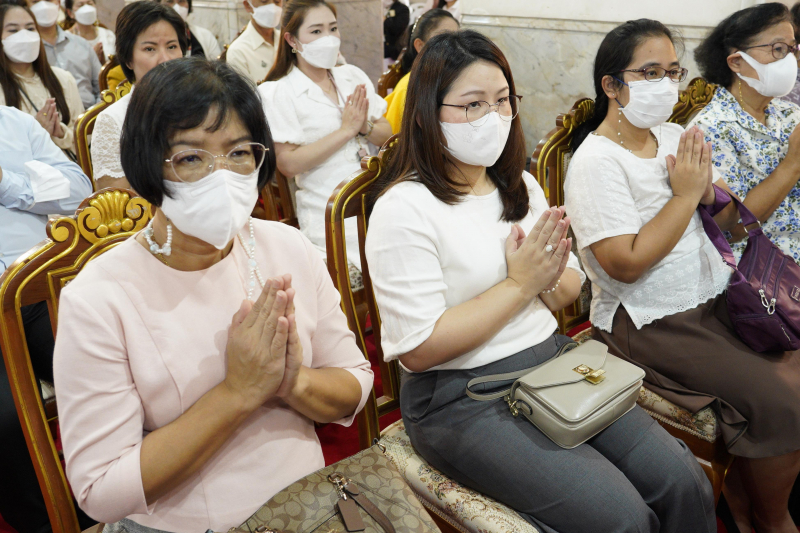 สำนักงานการตรวจเงินแผ่นดินร่วมเป็นเจ้าภาพและเป็นประธานรับฟังเทศน์มหาชาติเวสสันดรชาดก ณ พระอุโบสถ วัดมหาธาตุยุวราชรังสฤษฎิ์ (ท่าพ