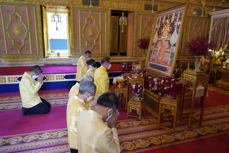 เจ้าพระคุณสมเด็จพระอริยวงศาคตญาณ (อมฺพรมหาเถร) สมเด็จพระสังฆราช สกลมหาสังฆปริณายก ประทานพระวโรกาสให้สำนักงานการตรวจเงินแผ่นดิน น