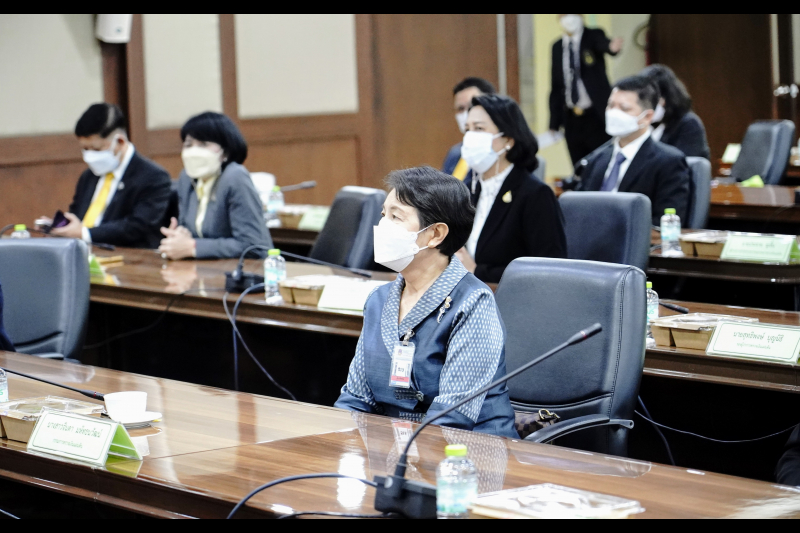 พิธีลงนามบันทึกข้อตกลงความร่วมมือทางวิชาการระหว่างสำนักงานศาลปกครองกับสำนักงานการตรวจเงินแผ่นดิน และศึกษาดูงานศาลปกครอง ณ สำนักง