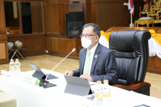 การประชุมคณะข้าราชการระดับผู้บริหาร ครั้งที่ 1/2564 ผ่านระบบออนไลน์ (Online) แบบถ่ายทอดสด (Live) ณ ห้องดำริอิศรานุวรรต สำนักงานก