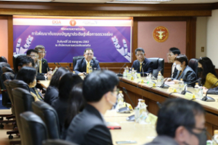 พิธีลงนามความร่วมมือการพัฒนาต้นแบบปัญญาประดิษฐ์เพื่อการตรวจสอบ (Artificial Intelligence For Audit) ณ สำนักงานการตวจเงินแผ่นดิน