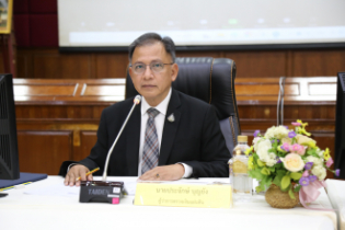 การประชุมผู้ตรวจเงินแผ่นดิน ครั้งที่ 4/2565 ผ่านระบบออนไลน์ ณ สำนักงานการตรวจเงินแผ่นดิน