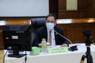 การประชุมผู้ตรวจเงินแผ่นดิน ครั้งที่ 3/2564  ผ่านระบบออนไลน์ ณ ห้องดำริอิศรานุวรรต สำนักงานการตรวจเงินแผ่นดิน