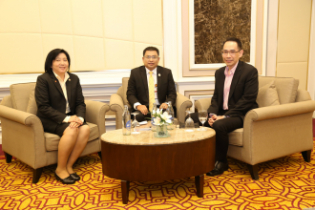 พิธีเปิดโครงการฝึกอบรม หลักสูตร "มาตรฐานการบัญชีและมาตรฐานการรายงานทางการเงินกลุ่มเครื่องมือทางการเงินและมูลค่ายุติธรรม" 