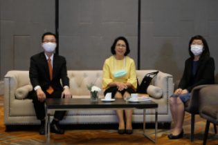 พิธีเปิดโครงการฝึกอบรม หลักสูตร "การสอบทานการควบคุมคุณภาพ (EQCR) งานตรวจสอบการเงิน" ณ โรงแรม อมารี วอเตอร์เกท กรุงเทพมหานคร