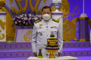 บันทึกเทปถวายพระพรสมเด็จพระนางเจ้าฯพระบรมราชินี ณ ห้องบันทึกเทป สถานีวิทยุโทรทัศน์แห่งประเทศไทย กรมประชาสัมพันธ์ (ช่อง 11)